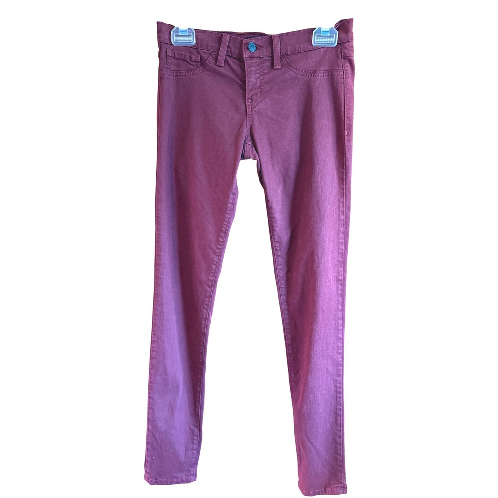 Flying Monkey Burgundy Skinny Women's Jeans Size 26 Made‎ in USA